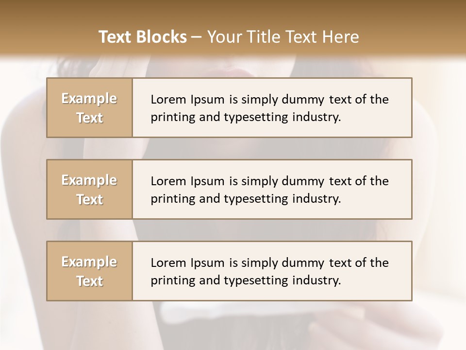 A Woman Sitting On The Floor Looking At Her Cell Phone PowerPoint Template