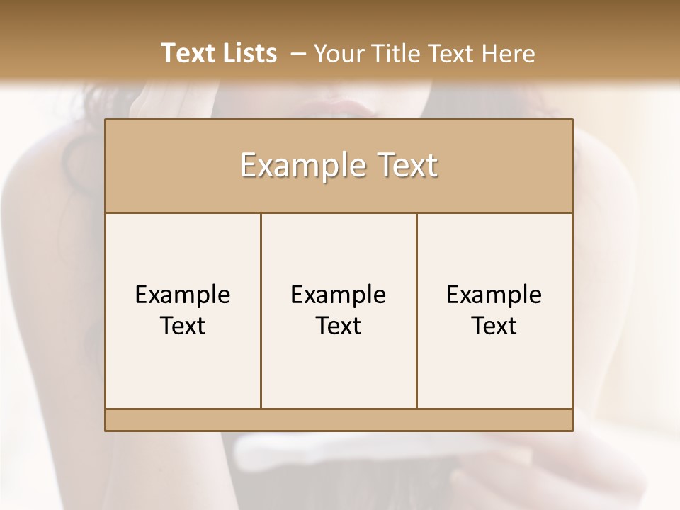 A Woman Sitting On The Floor Looking At Her Cell Phone PowerPoint Template