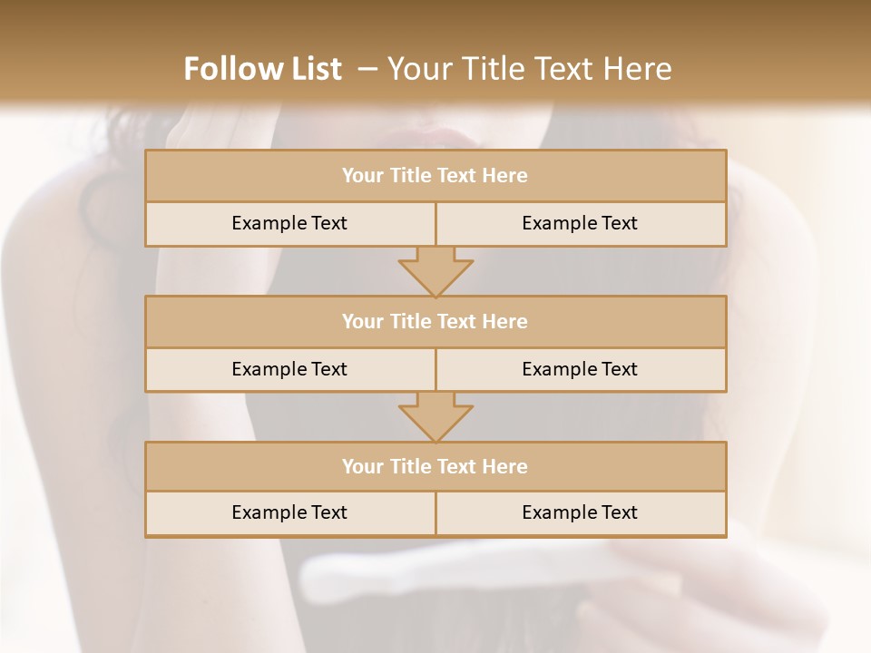 A Woman Sitting On The Floor Looking At Her Cell Phone PowerPoint Template