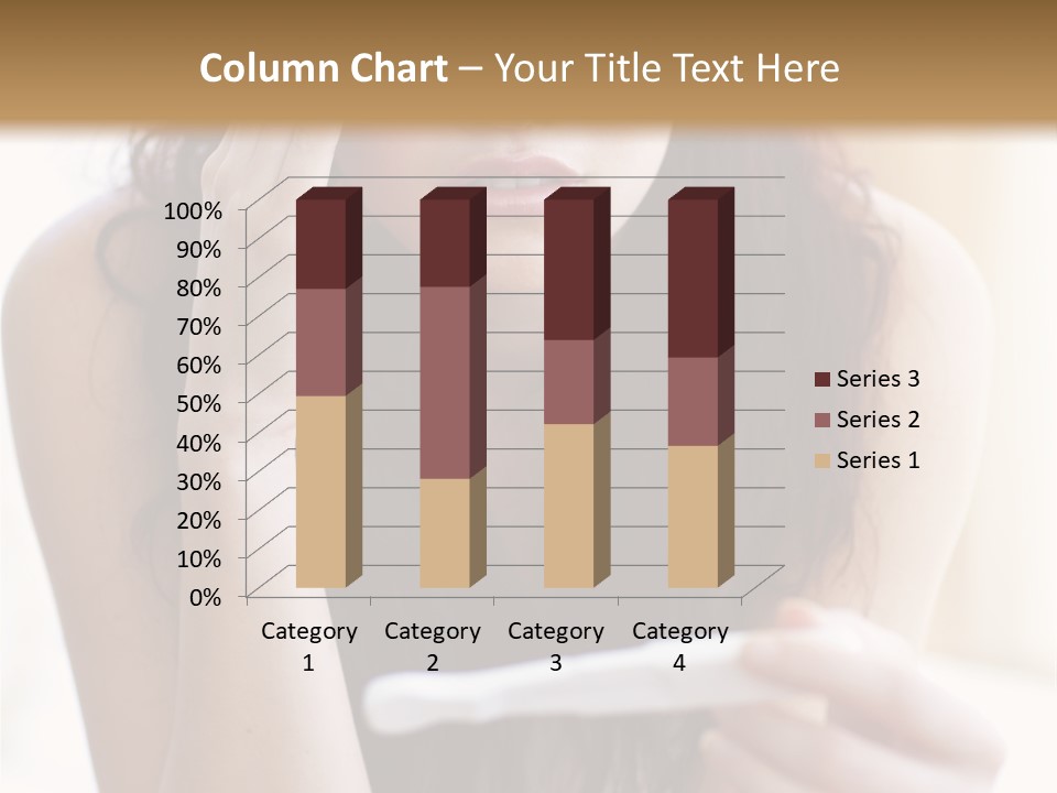 A Woman Sitting On The Floor Looking At Her Cell Phone PowerPoint Template