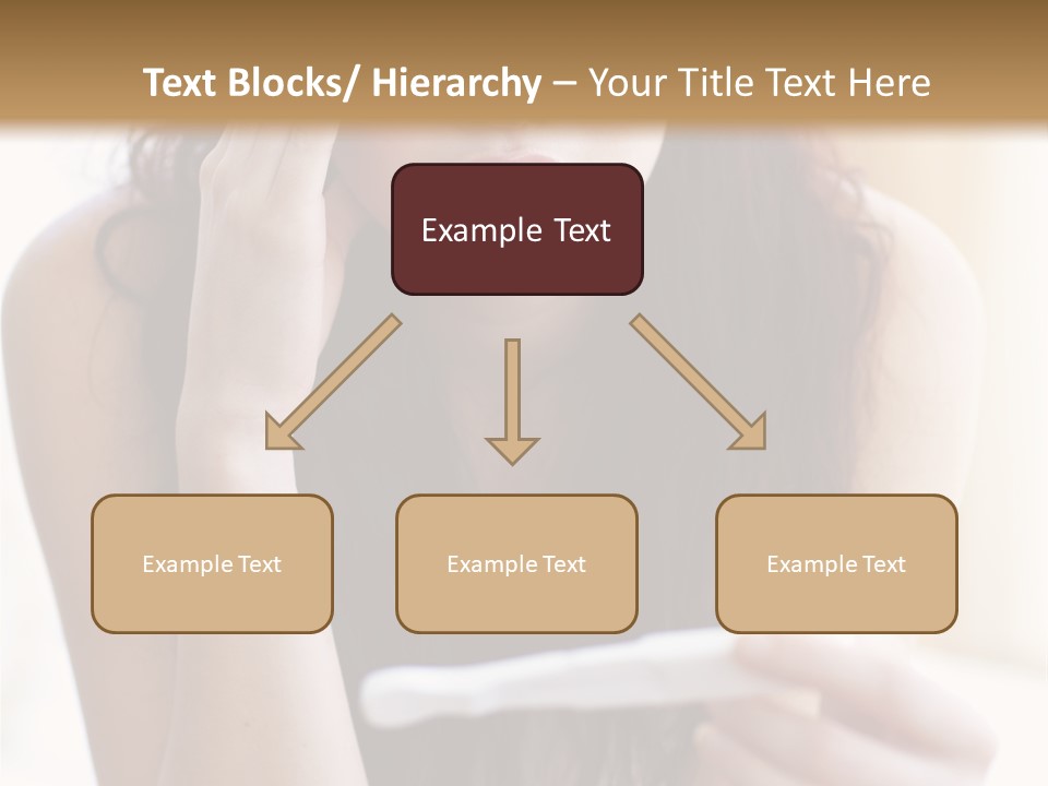 A Woman Sitting On The Floor Looking At Her Cell Phone PowerPoint Template