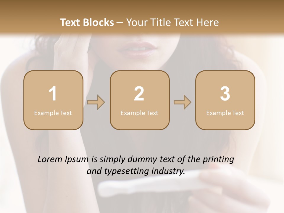 A Woman Sitting On The Floor Looking At Her Cell Phone PowerPoint Template