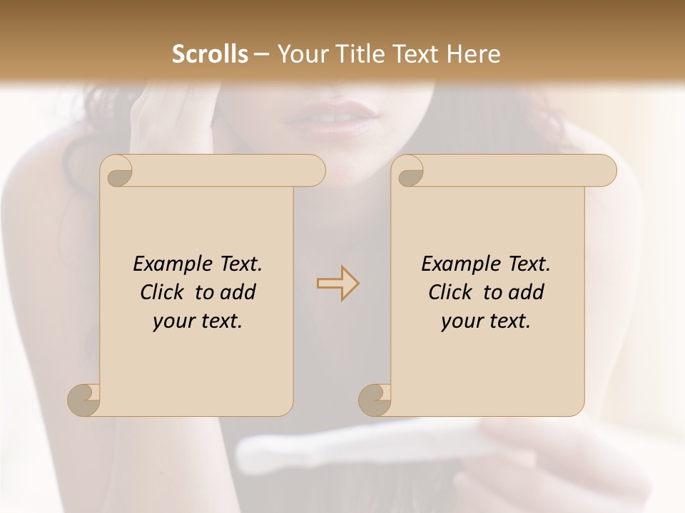 A Woman Sitting On The Floor Looking At Her Cell Phone PowerPoint Template