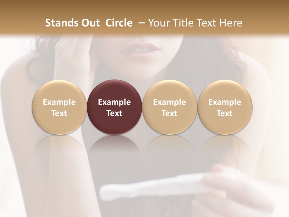 A Woman Sitting On The Floor Looking At Her Cell Phone PowerPoint Template