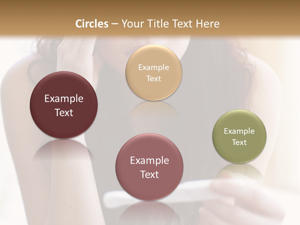 A Woman Sitting On The Floor Looking At Her Cell Phone PowerPoint Template