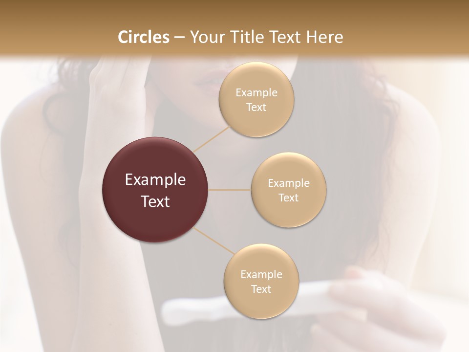 A Woman Sitting On The Floor Looking At Her Cell Phone PowerPoint Template