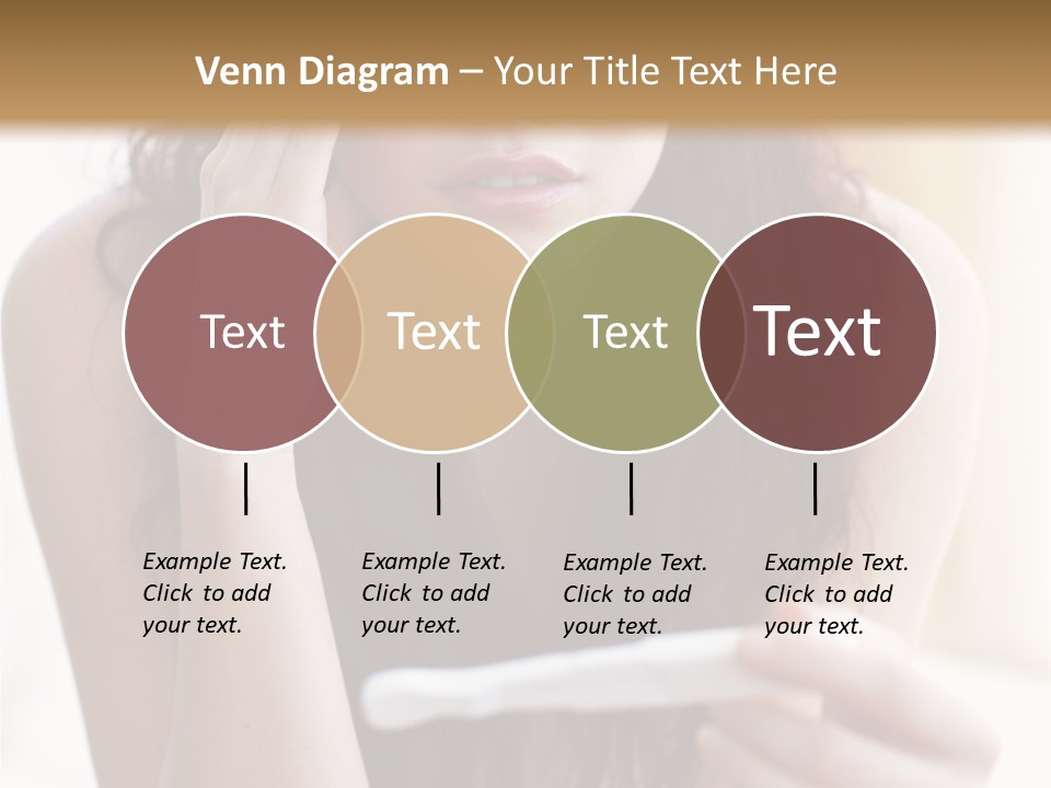 A Woman Sitting On The Floor Looking At Her Cell Phone PowerPoint Template