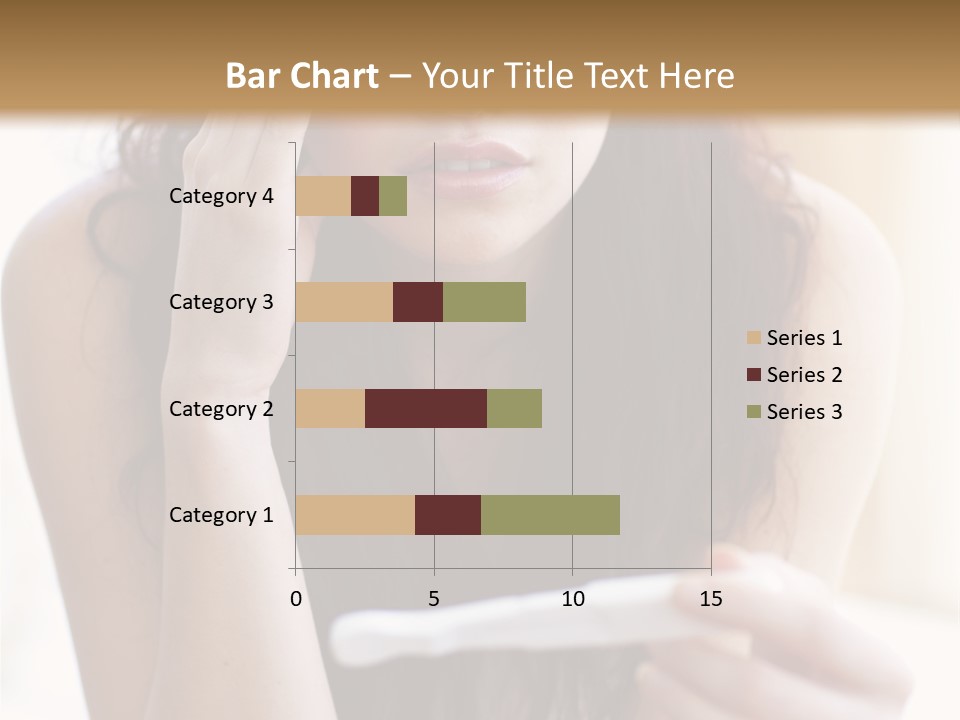 A Woman Sitting On The Floor Looking At Her Cell Phone PowerPoint Template