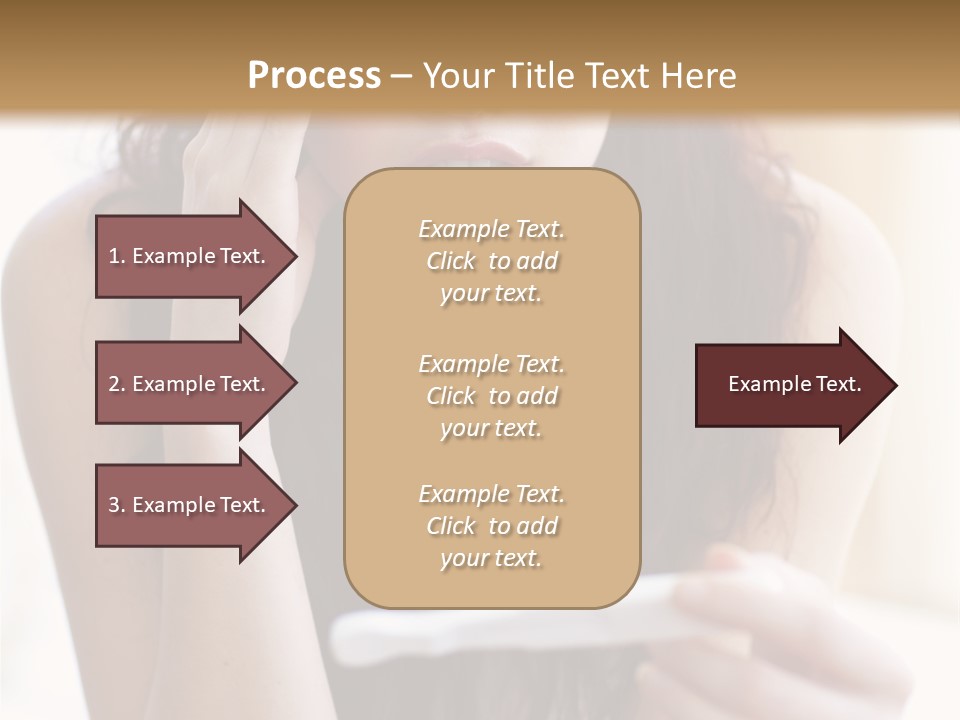 A Woman Sitting On The Floor Looking At Her Cell Phone PowerPoint Template
