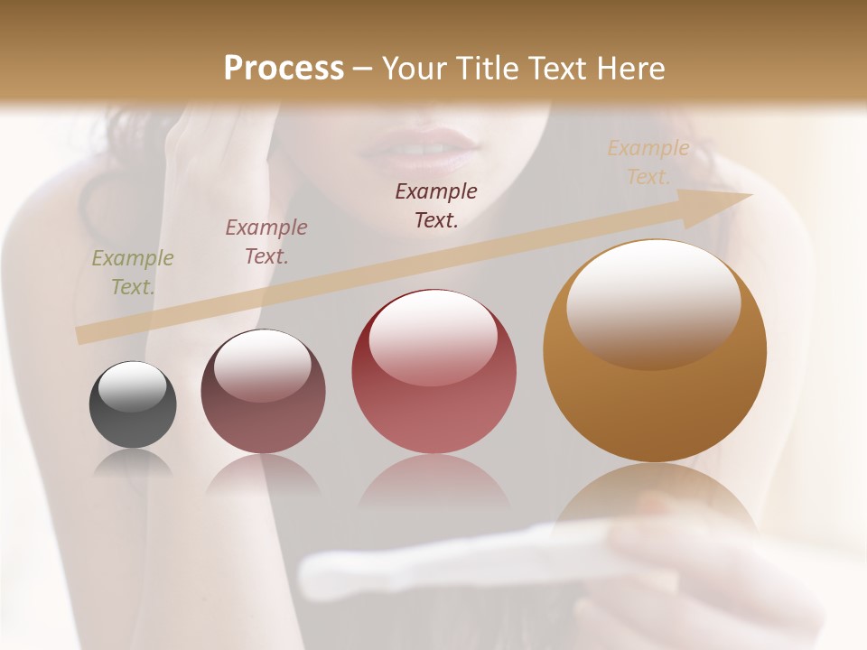 A Woman Sitting On The Floor Looking At Her Cell Phone PowerPoint Template