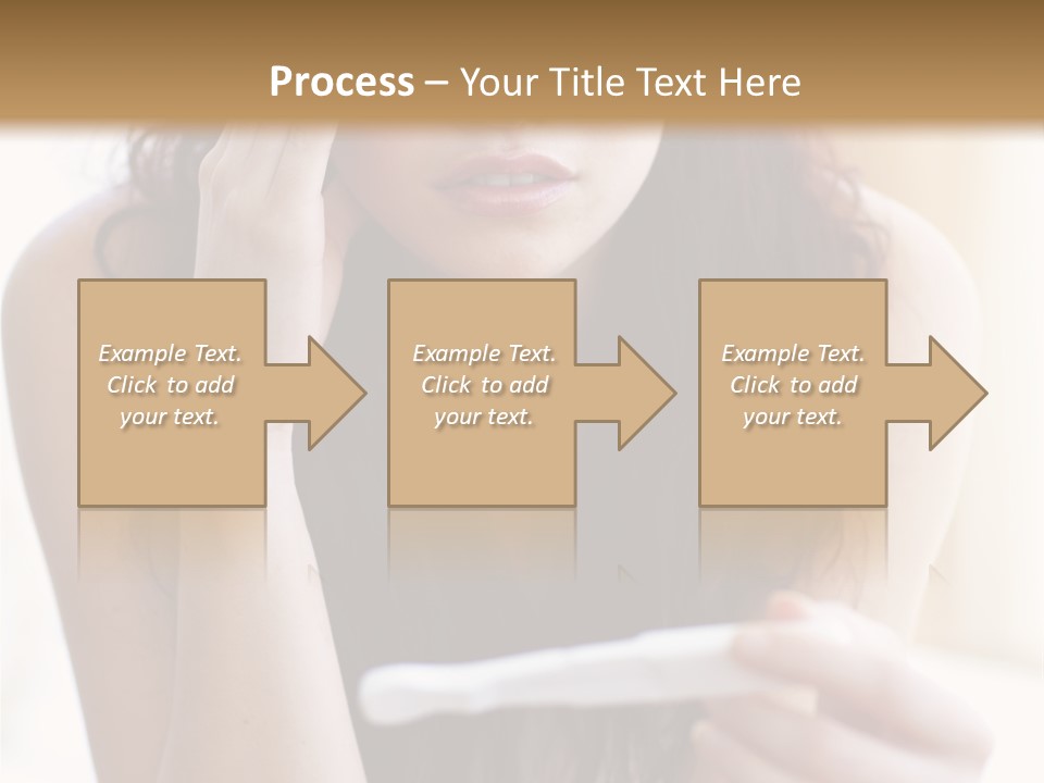 A Woman Sitting On The Floor Looking At Her Cell Phone PowerPoint Template