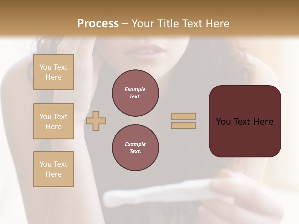 A Woman Sitting On The Floor Looking At Her Cell Phone PowerPoint Template