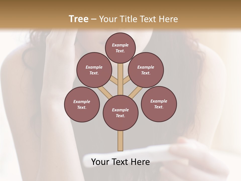 A Woman Sitting On The Floor Looking At Her Cell Phone PowerPoint Template