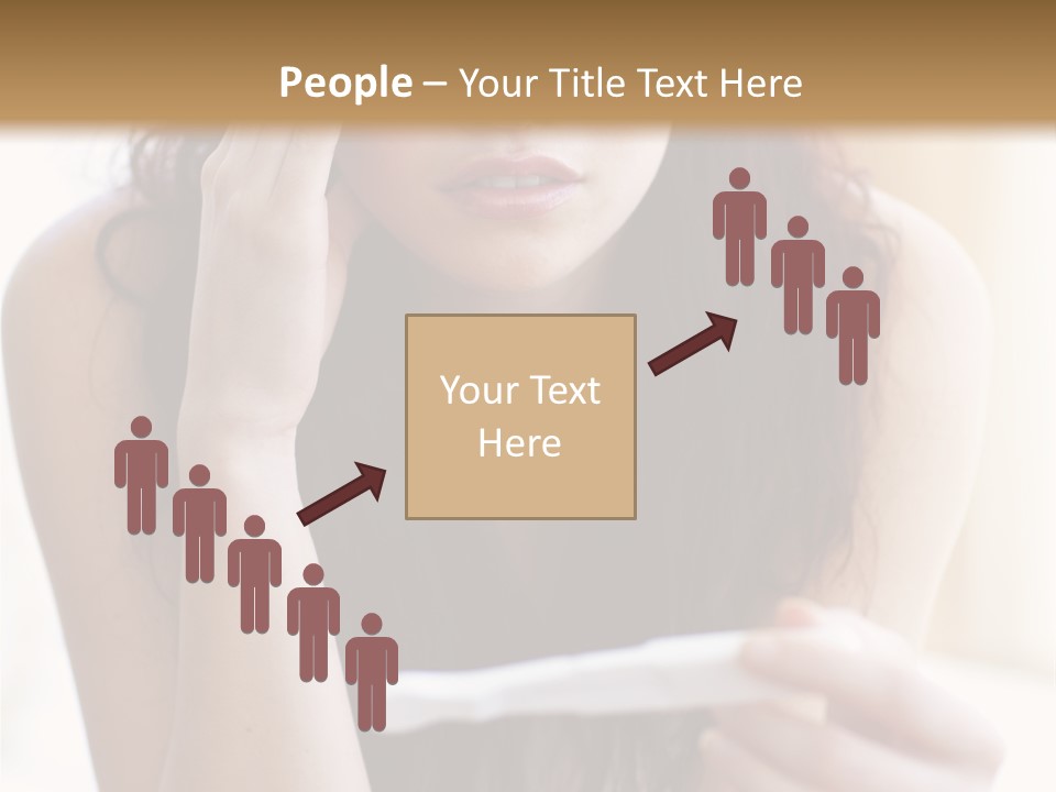 A Woman Sitting On The Floor Looking At Her Cell Phone PowerPoint Template