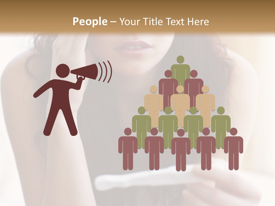 A Woman Sitting On The Floor Looking At Her Cell Phone PowerPoint Template