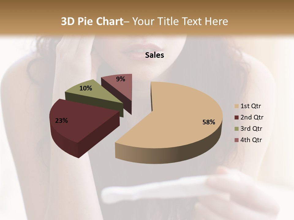 A Woman Sitting On The Floor Looking At Her Cell Phone PowerPoint Template