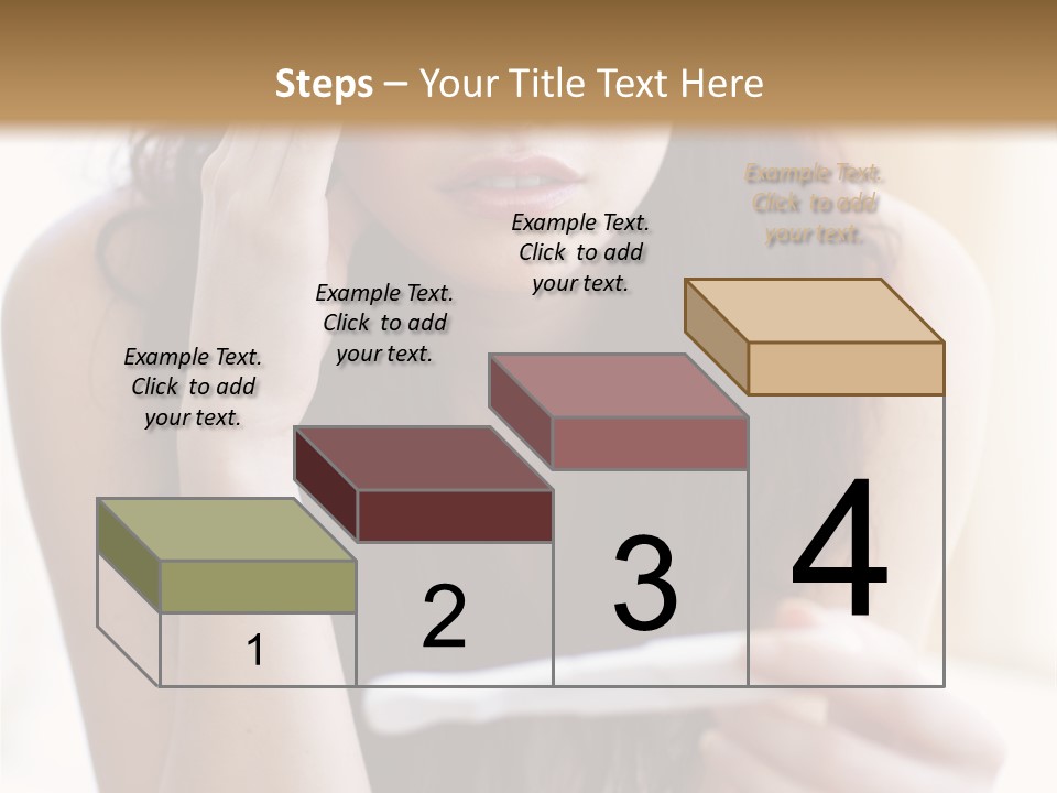 A Woman Sitting On The Floor Looking At Her Cell Phone PowerPoint Template