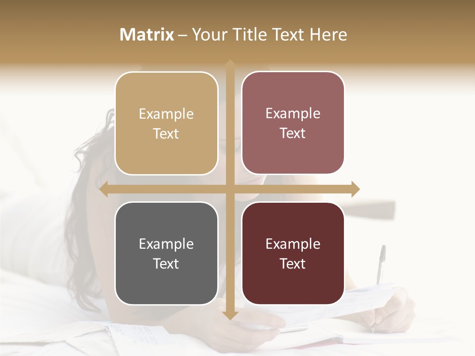 People Bed White PowerPoint Template