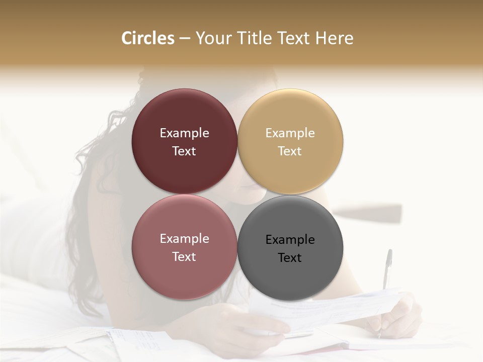 People Bed White PowerPoint Template