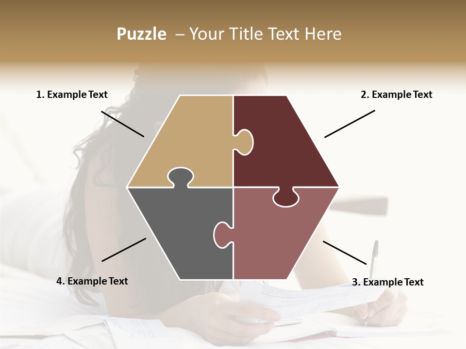 People Bed White PowerPoint Template