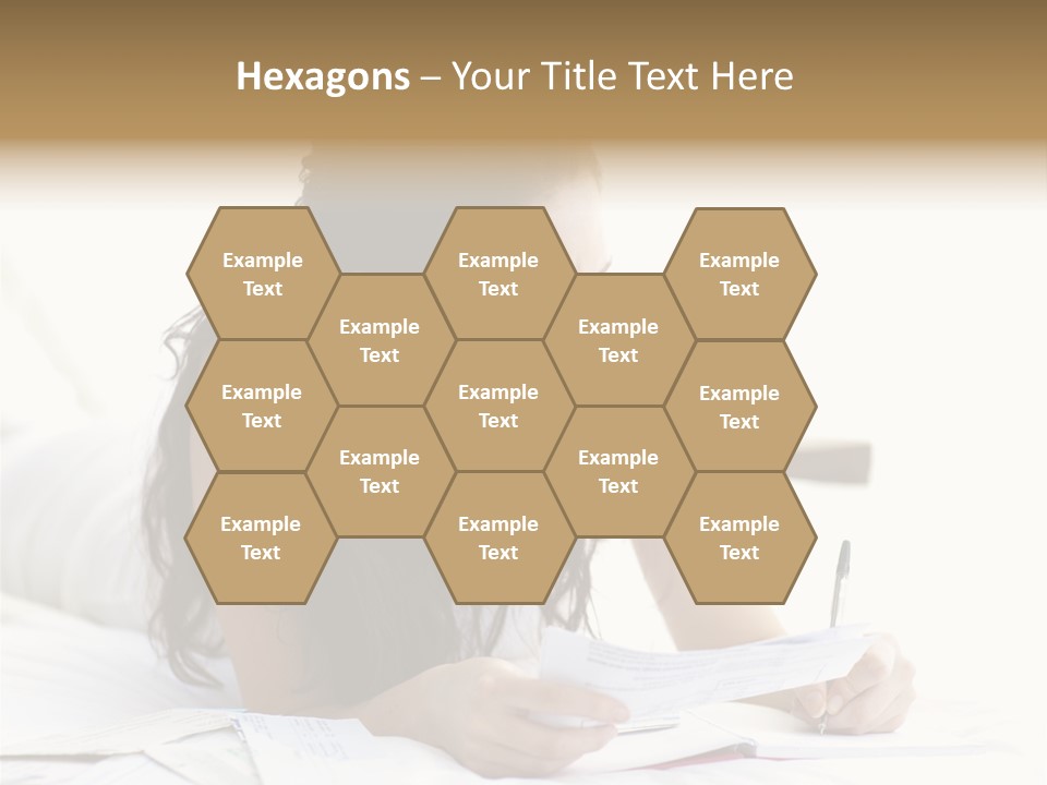 People Bed White PowerPoint Template