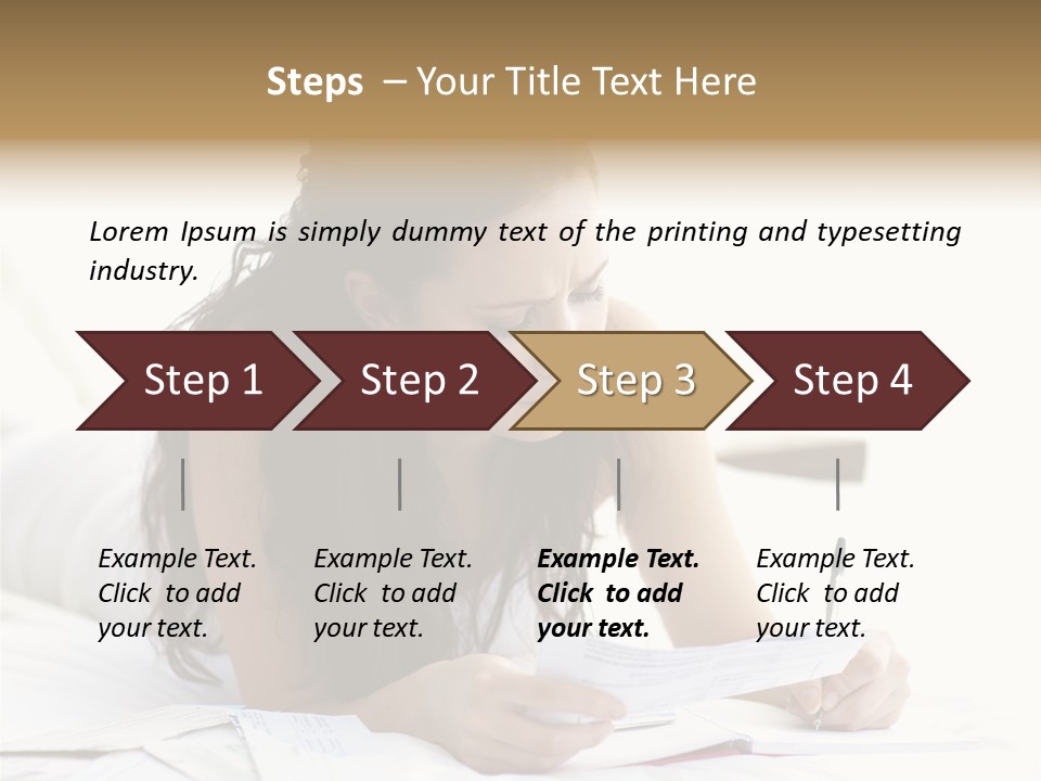 People Bed White PowerPoint Template