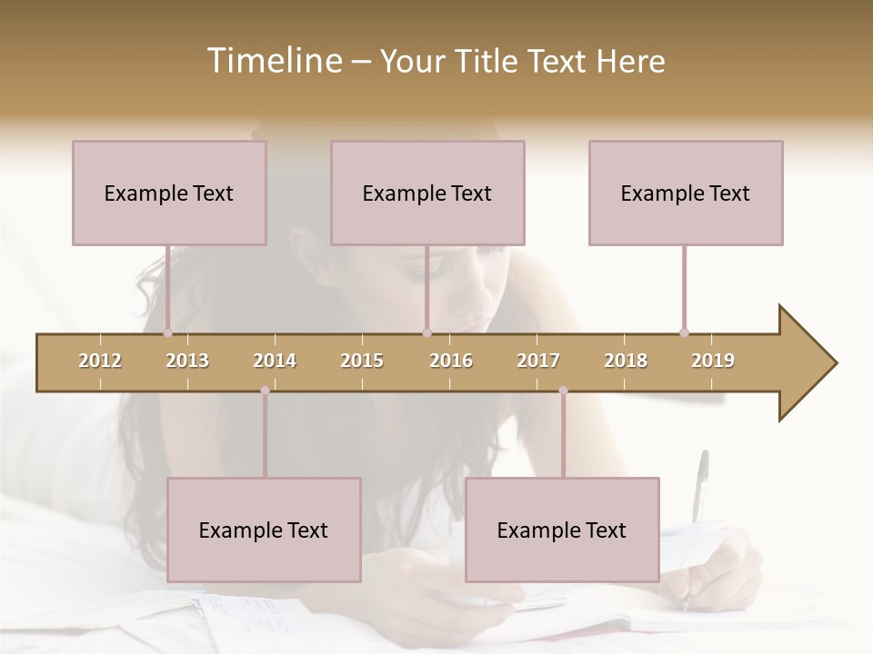 People Bed White PowerPoint Template