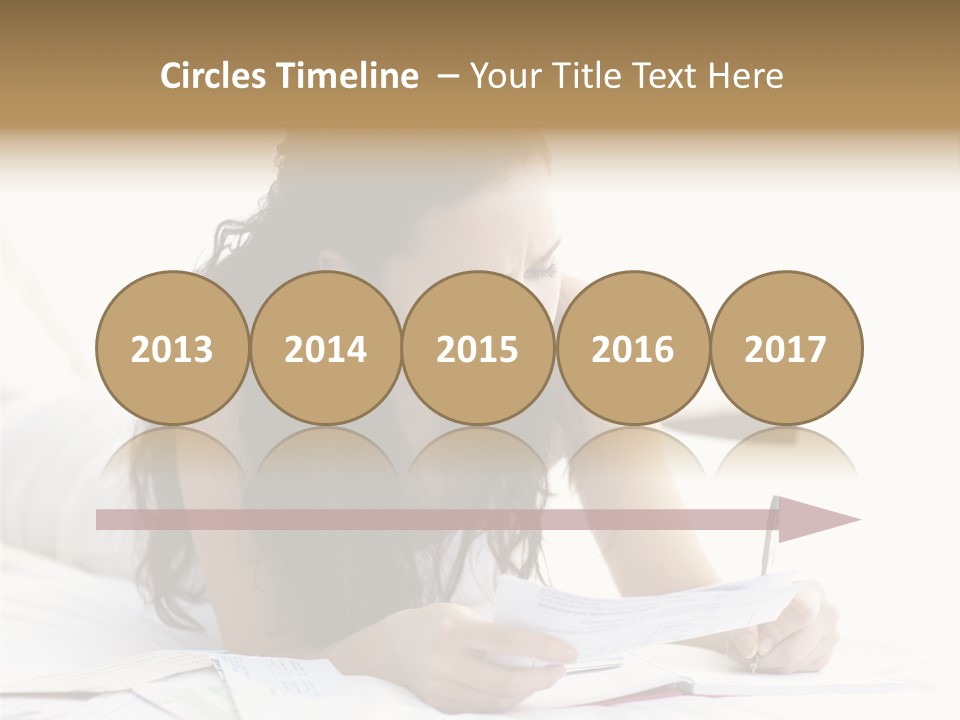 People Bed White PowerPoint Template