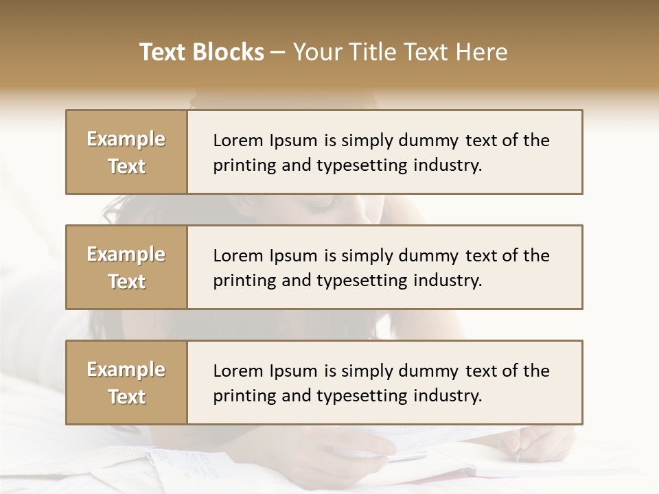 People Bed White PowerPoint Template