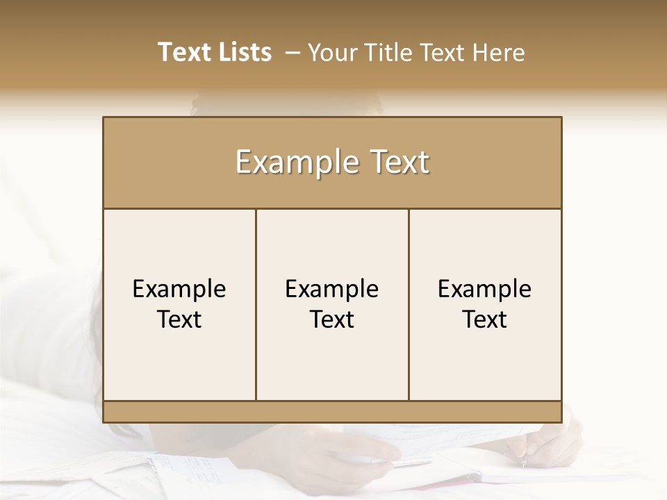 People Bed White PowerPoint Template