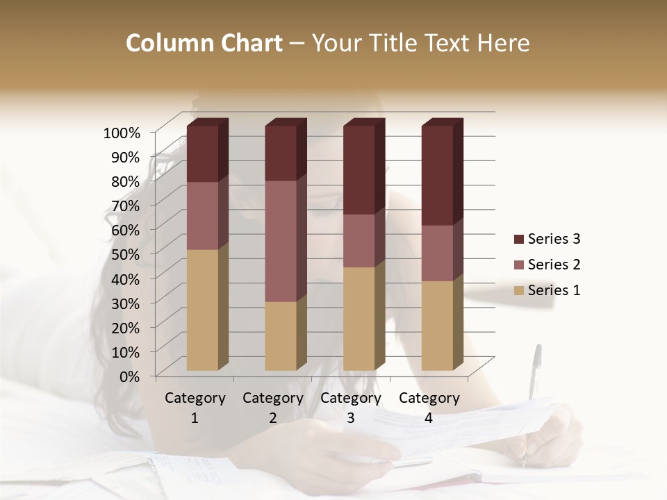 People Bed White PowerPoint Template