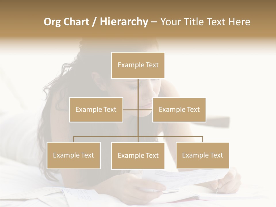 People Bed White PowerPoint Template