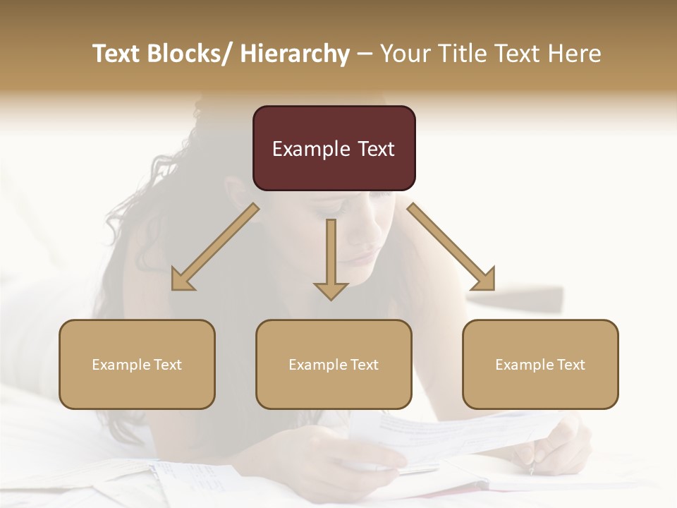 People Bed White PowerPoint Template