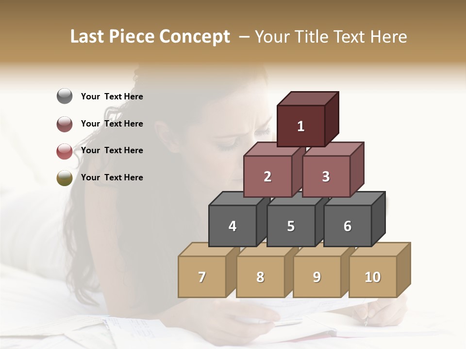 People Bed White PowerPoint Template