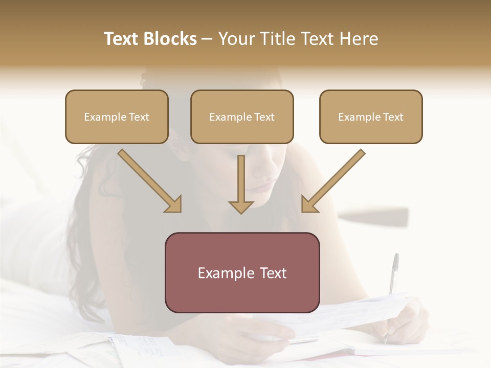 People Bed White PowerPoint Template