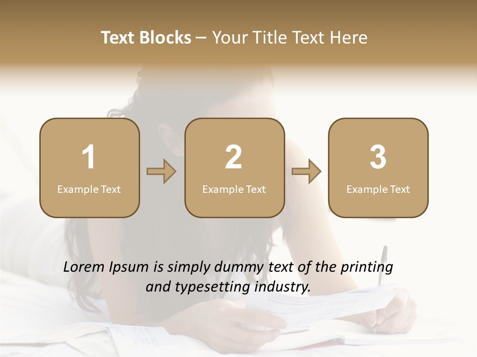 People Bed White PowerPoint Template