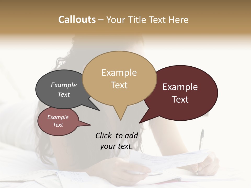 People Bed White PowerPoint Template