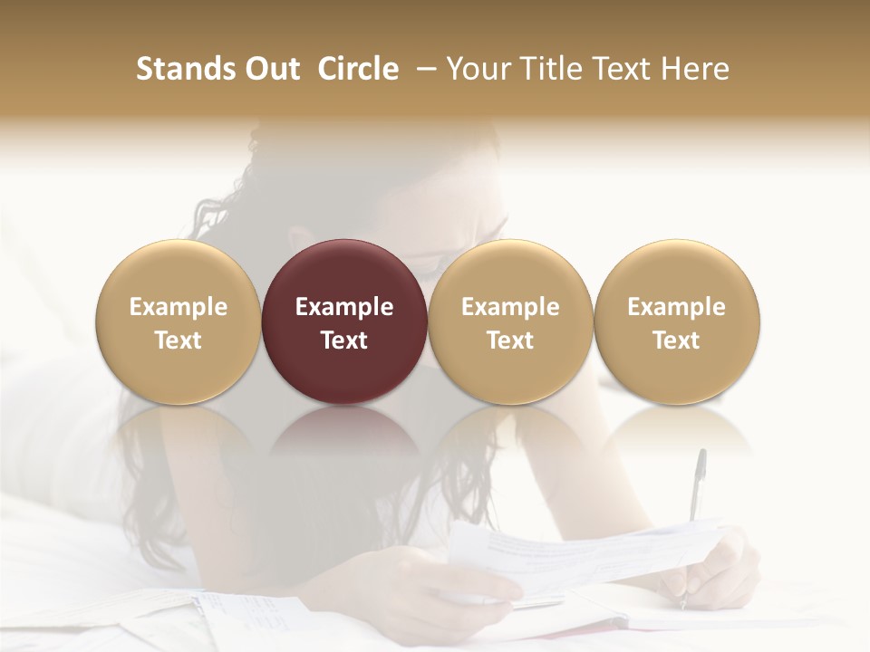 People Bed White PowerPoint Template