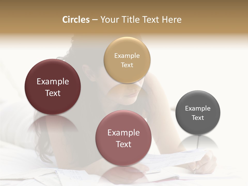 People Bed White PowerPoint Template