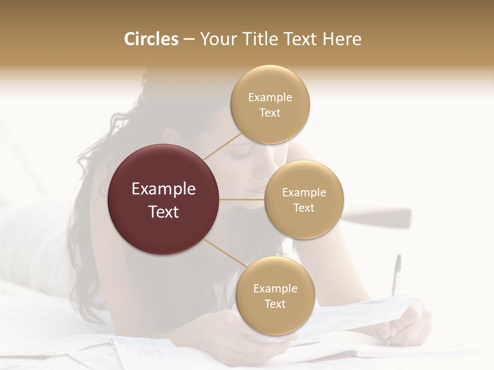 People Bed White PowerPoint Template