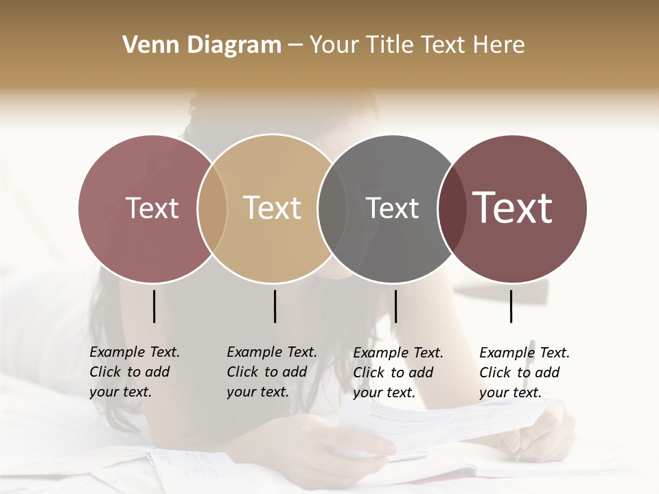 People Bed White PowerPoint Template