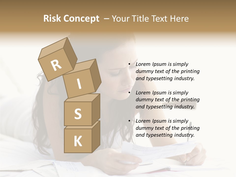 People Bed White PowerPoint Template