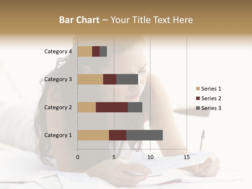 People Bed White PowerPoint Template