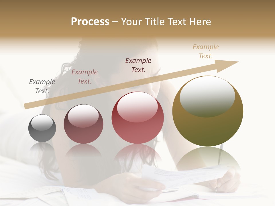 People Bed White PowerPoint Template