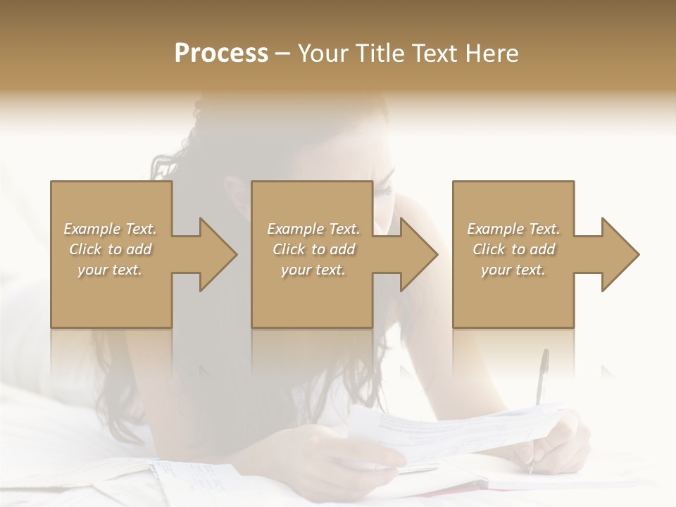 People Bed White PowerPoint Template