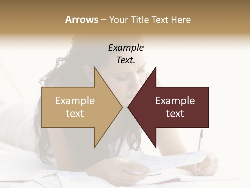 People Bed White PowerPoint Template