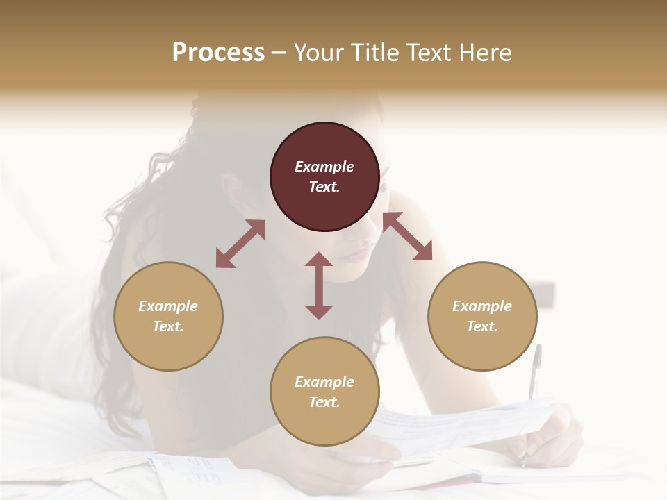 People Bed White PowerPoint Template