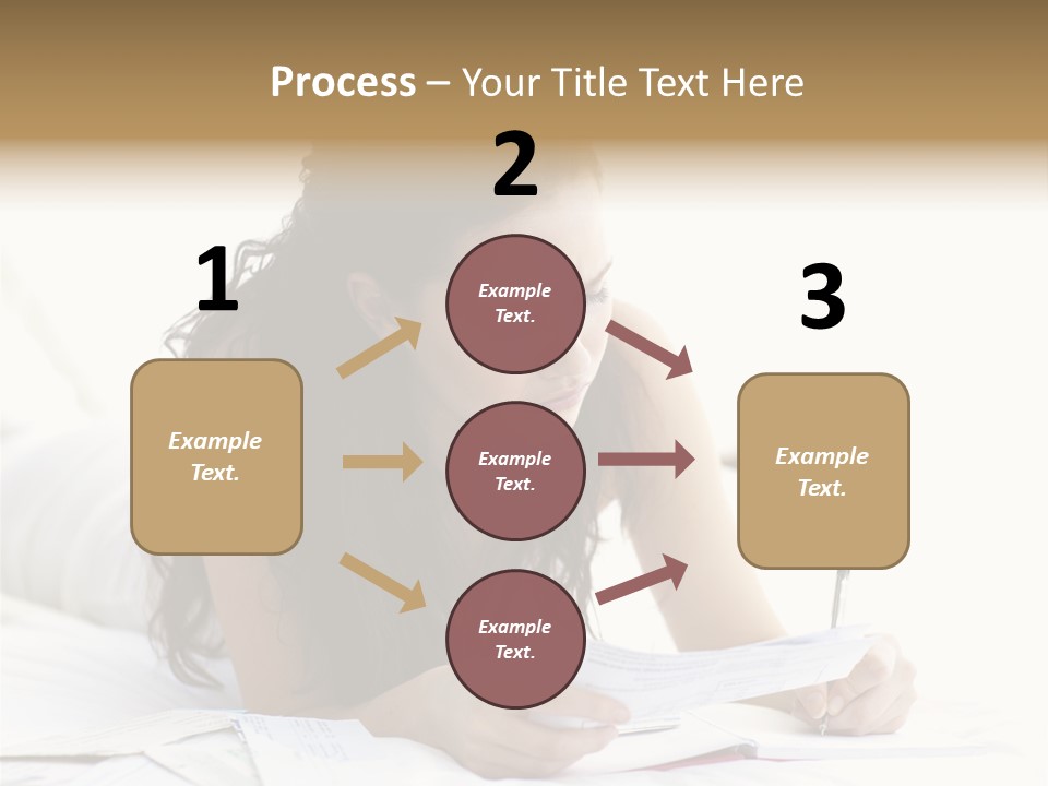 People Bed White PowerPoint Template