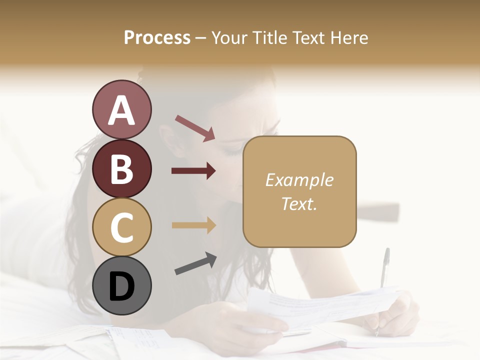 People Bed White PowerPoint Template