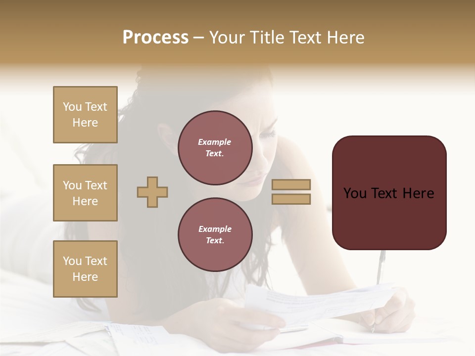 People Bed White PowerPoint Template